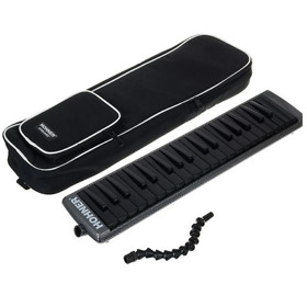 C944514 Hohner Airboard Carbon 37 Key Melodica Air Powered Keyboard With Gig Bag