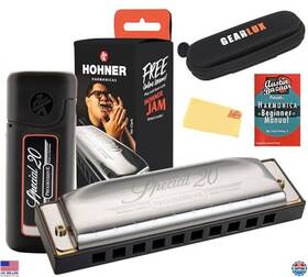 B09238hmd7 Hohner Harmonica In Key Of C Bundle With Zip Case Manual And Polishing Cloth