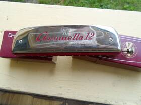 Chrometta12-g Hohner 255/48 Chrometta 12 3 Octave Slide Harmonica- Key Of C Made In Germany