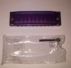 Hohner Clearly Colorful Translucent Harmonica Purple Key Of C Free Shipping 791090649155