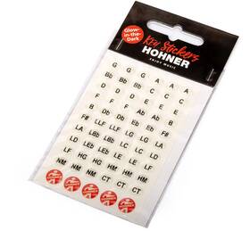 Hohner Harmonica 190786392861 Glow In The Dark Key Stickers - Free Us Shipping