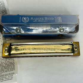 M36590 Hohner Harmonica Marine Band 365/28 Sbs A 14 Hole Steve Baker Germany With Case