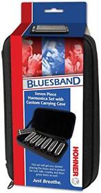 Pbh7 Hohner Harmonica Piedmont Blues 7 Pack With Case Stainless Steel