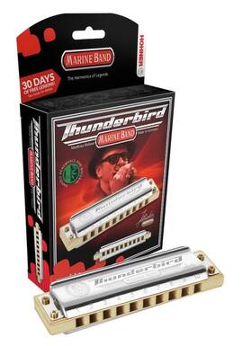 M2011l-c Hohner Marine Band Thunderbird Harmonica Key Low C Germany