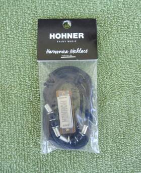 M38n-bl Hohner Horner Real 1 3/8 Inch Harmonica Necklace- M38n-bl- New Nip