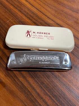M542-bb Hohner Golden Melody Progressive Harmonica Key Of Bb Made In Germany