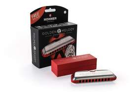 M544bx-b Hohner Progressive Golden Melody 10 Hole Key Of B Harmonica