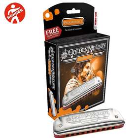 M544bx-d Hohner New In Pack Golden Melody Progressive Harmonica Key Of D