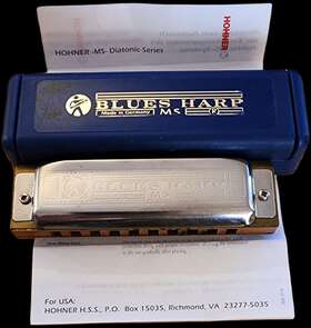 M53301 Hohner M55301 Blues Harp Ms 532/20 Harmonica Key Of C Diatonic Series Germany