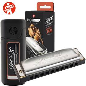 Spc20-ctc Hohner Special 20 Country Tuned Key Of C Diatonic Harmonica Wish Case