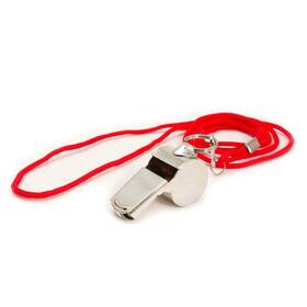 B01d3lthh4 House Of Marbles Metal Adventurers Whistle With Lanyard - Durable And Loud