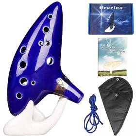 Huazzzyi 795602823842 Legend Of Zelda Ocarina 12 Hole Alto C Instrument Ceramic Piccolo Zel