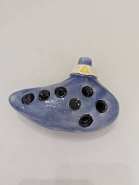 Hz25 Hyrulez Blue Ocarina Of Time Replica Handmade By