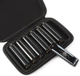 Jdr 711181532210 Harmonica Set Of 7 Key C D E F G A Bb 10 Holes 20 Tones Blues Harp Diaton