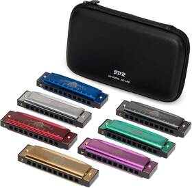 P7-pro Jdr Harmonica Set Of 10.4 X 2.7 2 Centimetres Colorful C D E F G A And Bb