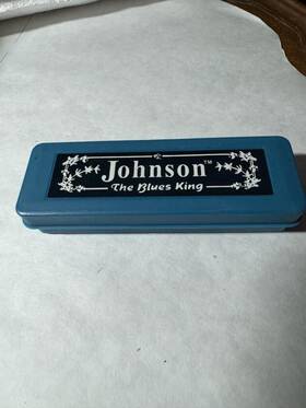 Bk-520-c Johnson Blues King Harmonica Key Of C - Single Harp With Case