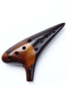 Sns-192-b079hryjk1 Joy Of Wood Thrush 12 Hole Alto C Ceramic Strawfire Ocarina In Exquisite