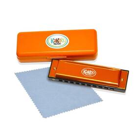 50302 Kakoo Music Kakofto Classic Metal Harmonica - Orange 4ft Comes With Storage Ca
