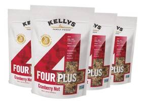 Kellys Four Plus Granola 851755004085 Cereal Healthy 12 Ounce Pack Of 4 Cranberry Nut