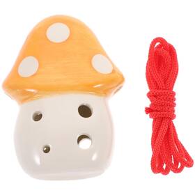 344249epy14evp Kisangel Mushroom Ocarina - Six-hole Ceramic Flute Alto C For Kids Lightweight Musical