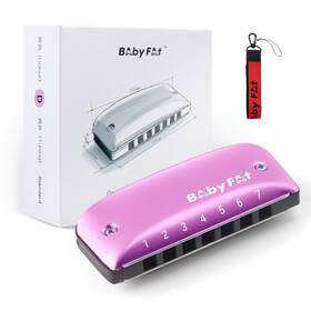 Kongsheng 733805258245 Babyfat 7 Hole Blues Mini Harmonica Set Diatonic With Free Lanyards