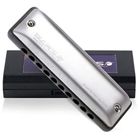 Kongsheng Harmonica 10 Hole Blues Harp Diatonic Key Of C With Grey Com