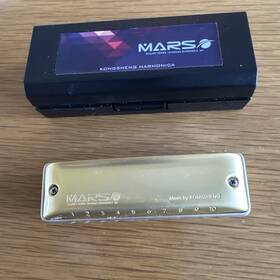 Mars-m1 Kongsheng Mars Galaxy M2 Harmonica Aluminum Comb Round Holes-gold Brass