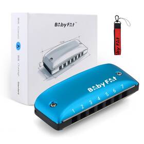 Kongsheng Py-r7qu-3zf4 Babyfat 7 Hole Blues Mini Harmonica Set Diatonic With Free Lanyards