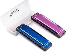 Hkl0305 Koogel 2pcs Harmonicas For Adults Diatonic Blues Harp Mouth Organ Musical Instr