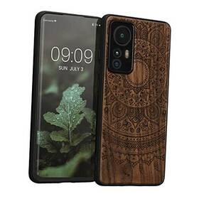 56788.06 Kw-commerce Wood Case Compatible With Xiaomi 12 / 12x - Cover Indian Sun 18