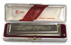 La16 Hohner Larry Adler Hole Chromatic Harmonica With Case No Reserve