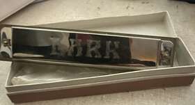 M1202 Lark Vintage Harmonica 12 Hole M 1202 With Original Box Shanghai China Silver