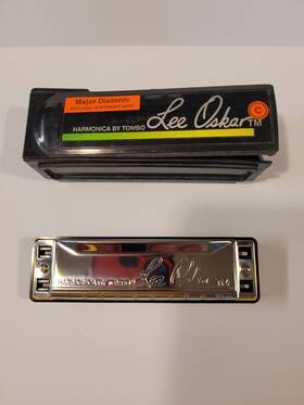 1910lc Lee Oskar 1910 Major Diatonic Harmonica Or Harp In Key Of C - Case Included
