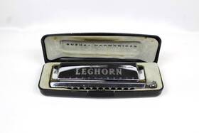 Leghorn Sc-48 Suzuki Harmonica With Case -made In Japan