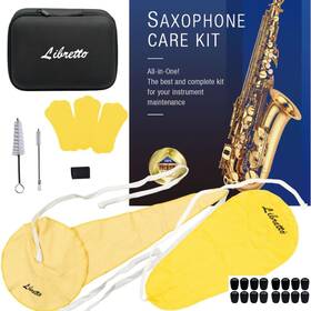 Libretto Ac001-2 Alto Saxophone Cleaning Kit With Eva Case Including 2 Microfiber Cl