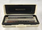 M189693ce Beautiful Vintage Marine Band Hohner Harmonica In Case