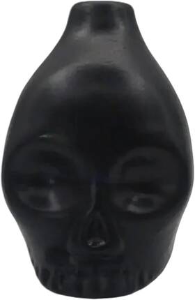 Stkms008-9 Mayting Aztec Death Whistle Handcrafted Ceramic Skull For Terrifying Black
