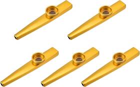 Mea221019ee0641 Meccanixity Kazoo Musical Instrument Aluminum Alloy Gold With Flute