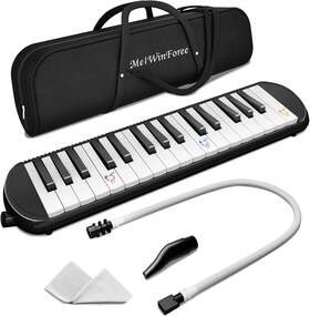 Melwinforee 445025639676 Melodica Instrument Air Piano Keyboard 32 Keys With Carrying Bag - Gift For K