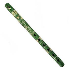 Mia Jewel Shop Mi-010101 - Handmade Colored Bamboo Wooden Flute Tribal Nature Lime