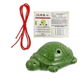 N3821u8hc9pjs18la Milisten 6 Hole Alto Ocarina - Ceramic Green Turtle Shape Chamber Musical Instrument F