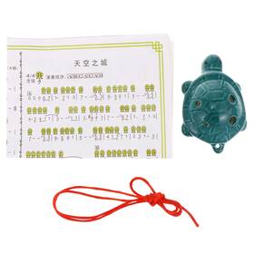 Z1837521r3idx Milisten 6 Hole Alto Ocarina - Ceramic In Dark Green Turtle Shape Beginner M