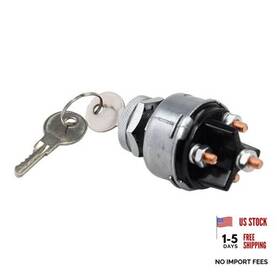 Molloparts 529713 Ignition Switch 641833 With 2 Keys Compatible New Holland And Case Ih C175