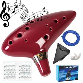 Mo12pi Mulucky 12-hole Natural Clay Ocarina With Accessories Beginner-friendly Musical Instr
