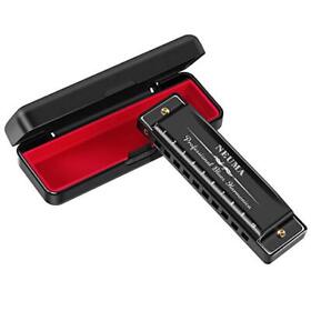 Neuma Harmonica 10 Holes 20 Tunes Mouth Organ Blues Deluxe Key Of C M