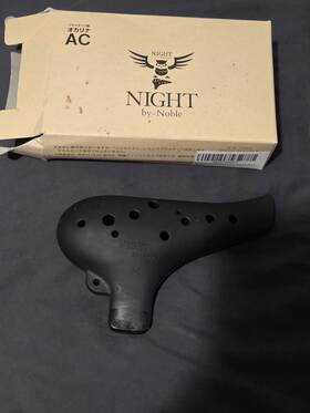 X002tghdph Night By Noble Plastic Ac Ocarina Black N/n Musical Instrument