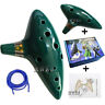 Oa-db Rd-1 Unbranded Zelda Hole Ocarina Ceramic Alto Flute Green 608651193562