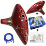 Oa-rd B-1 Unbranded Usa Red Brown Zelda Hole Ocarina Alto 608651193531