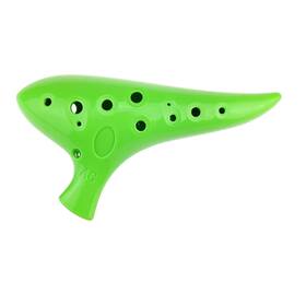 Ocarinawind 612409905710 Durable 12-hole Plastic Ocarina For Beginners Alto C Key Green