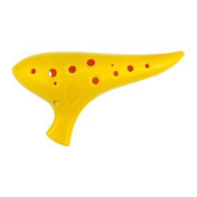 A4-f6 Ocarinawind 612409905741 12-hole Plastic Ocarina Alto C Range Yellow